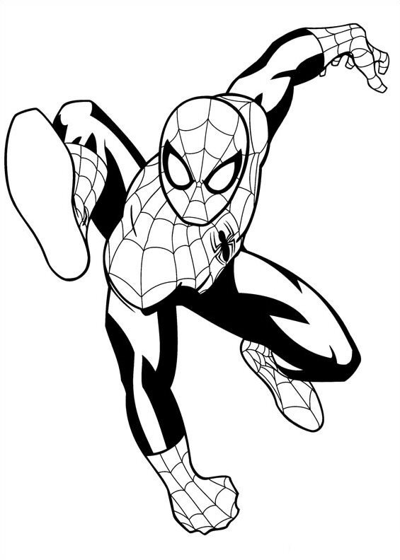 Print spiderman 3 kleurplaat